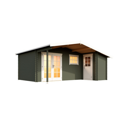 Lasita Gartenhaus Little Rock in Grüngrau, B/H/T: 558,7 x 245,1 x 480 cm - Bild 2