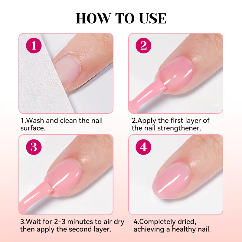 NICOLE DIARY Nagelstärker Keratin-Nagellack, Rosa, 12 ml - Bild 3