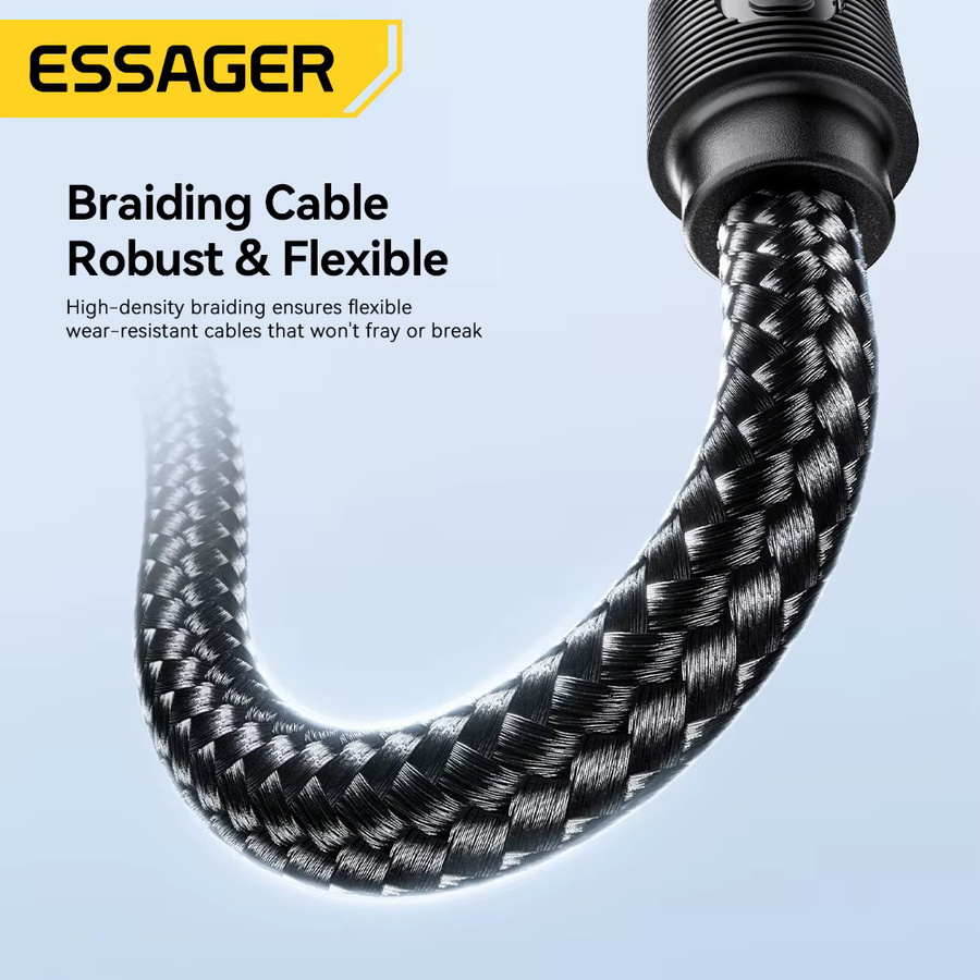 Essager Audio-Klinkenkabel 3,5 mm auf 6,5 mm in Grau für Computer, Laptop, Headsets und Verstärker - Bild 2