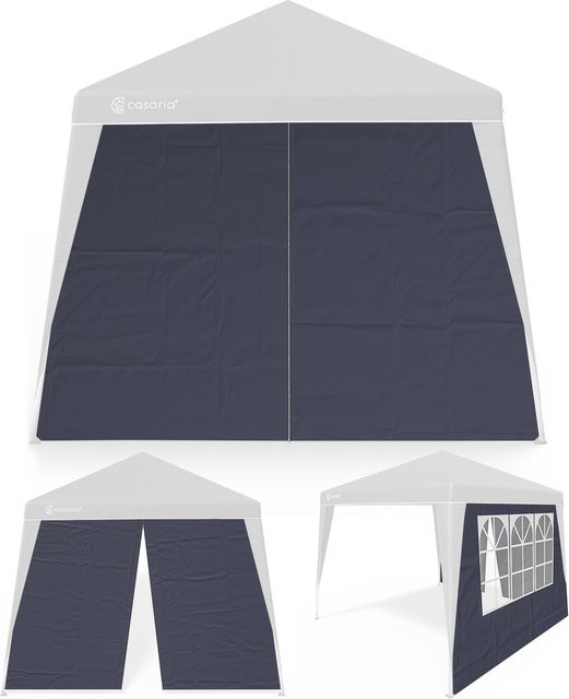 2er-Set Seitenwände für Faltpavillon Capri in Anthrazit, Maße: 3 x 3 m - Bild 1