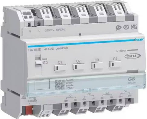 Hager TYAS664D Dimmaktor mit Timer in Weiß - Bild 1