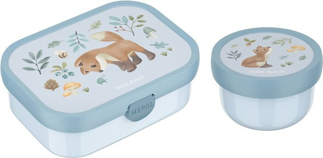 Mepal Obst- und Bento-Box Campus 2er Set Blau mit 300 ml und 750 ml - Bild 1