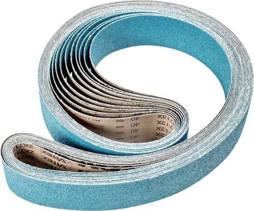 PFERD Zirkon Schleifband für Bandschleifer, Körnung 40, B: 75 mm, L: 2250 mm, 10 Stück - Bild 1
