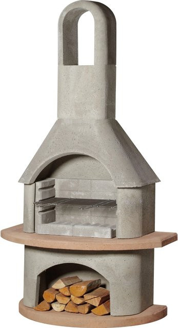 Buschbeck Gartengrillkamin Carmen aus Graubeton mit Grillrost - Bild 1