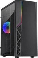 Inter-Tech B-02 RGB Tower PC-Gehäuse in Schwarz mit USB-C - Bild 1