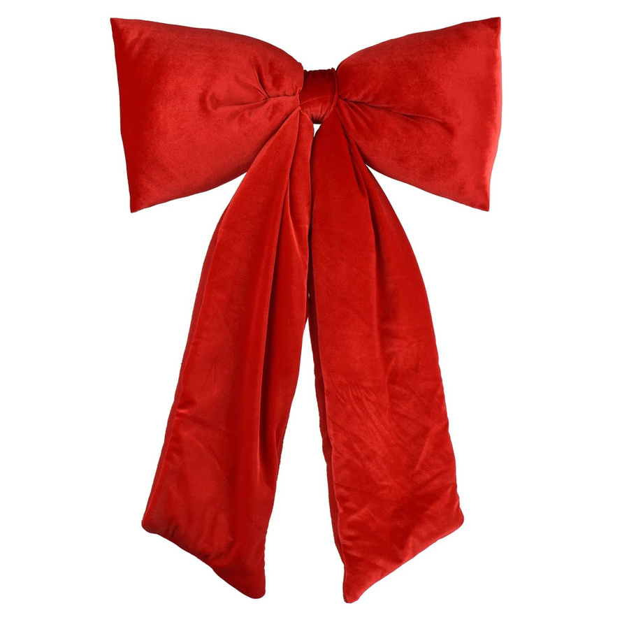 Decoris Deko-Schleife Rot für Weihnachten, B/H/T: 115 x 80 x 13 cm - Bild 2