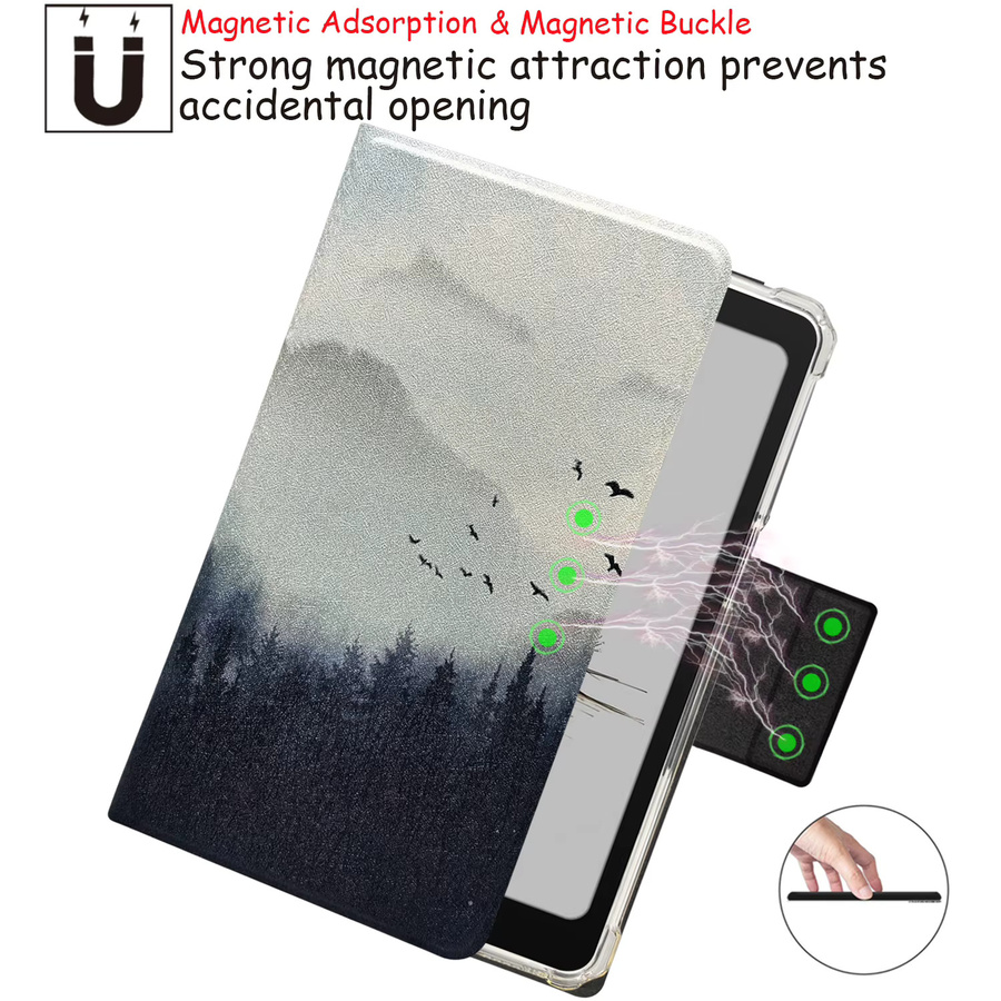 GAUGGER 2in1 Magnetische Flip-Hülle für Onyx Boox Palma2 Pro (2025), transparente abnehmbare TPU-Schutzhülle mit Auto Schlaf-Wach-Funktion und magnetischer Schnalle - Bild 4