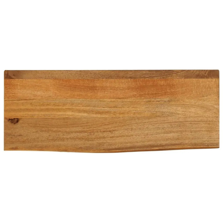vidaXL Tischplatte aus Massivholz Mango mit Baumkante, Farbe: Braun, B/T/H: 70 x 30 x 2,5 cm - Bild 2