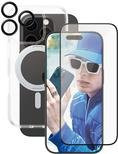 PanzerGlass CARE by PG 3-in-1 Ceramic Displayschutzglas für Apple iPhone 16 Pro, transparent - Bild 1