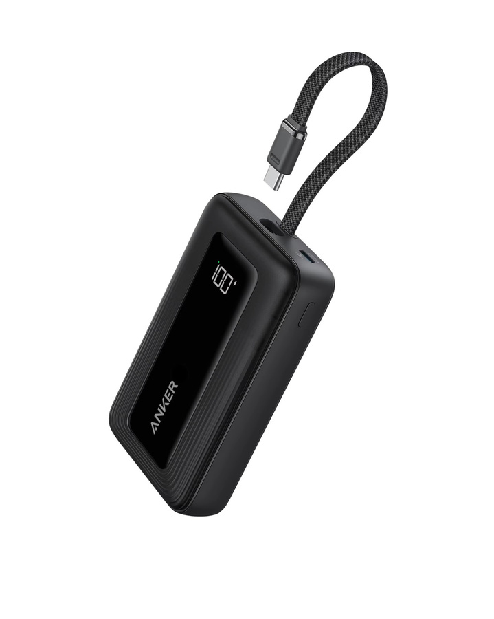 Anker Zolo Powerbank mit integriertem USB-C Kabel, 20000mAh, 30W High-Speed-Ladegerät, Schwarz - Bild 3