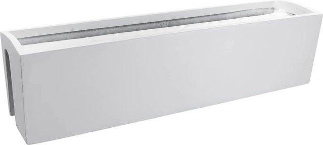 Vivanno Blumenkasten Balkona Classic Weiß aus Fiberglas, B/T/H: 80 x 19 x 22 cm - Bild 1