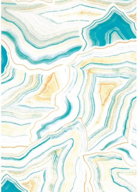 Décopatch-Papier Marmor-Lagune in Multicolor - Bild 1