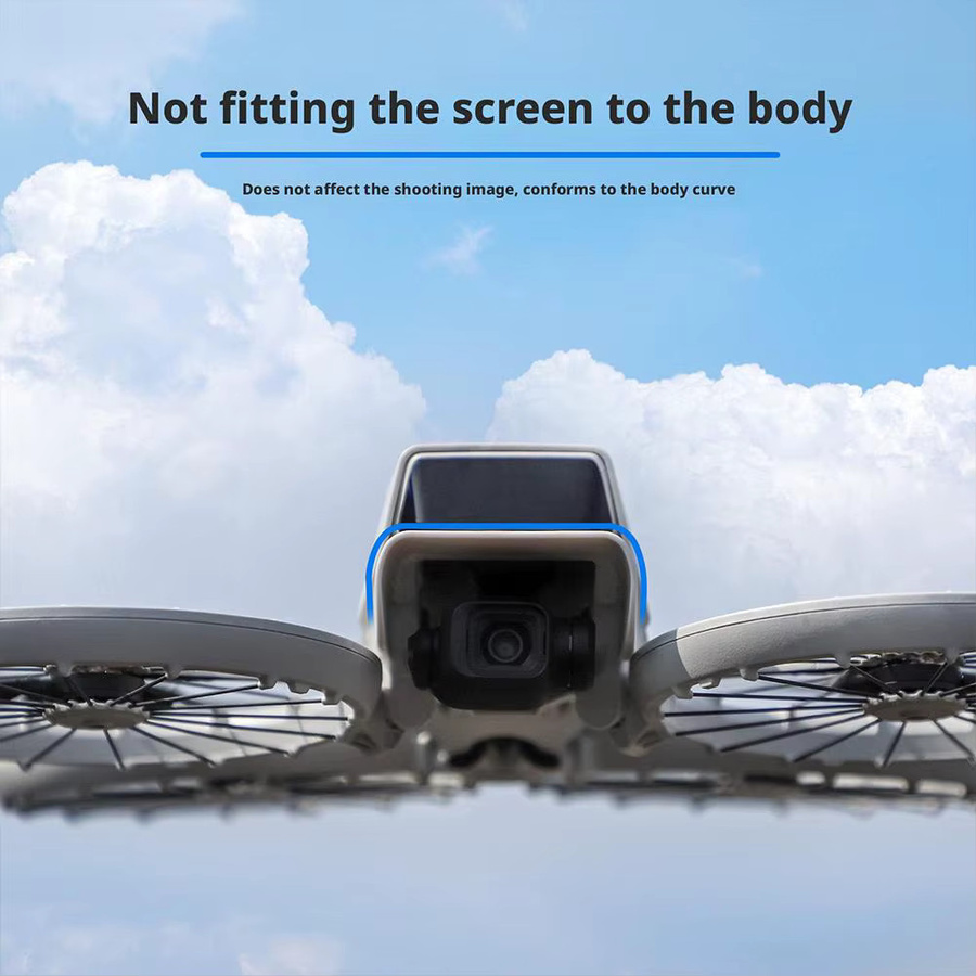 DJI Flip Objektivhaube für Drohnenkameras in Schwarz zur Vermeidung von Blendlicht mit Schnellverschluss - Bild 3
