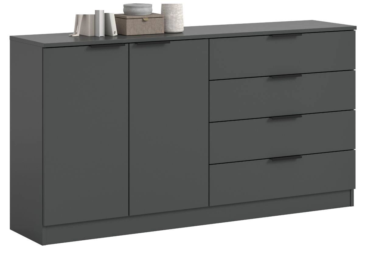 Sideboard Swan von Inn.Furn in Grau, modern und matt, B/H: 148 x 80 cm - Bild 4