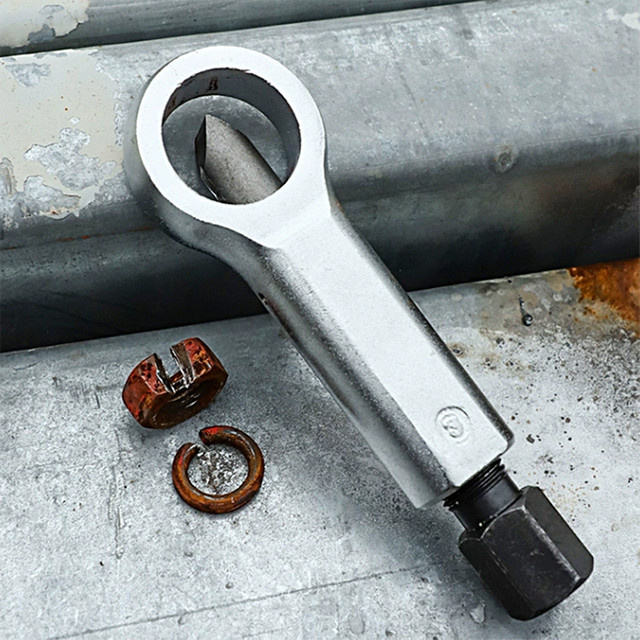 TQLQ Profi Muttern-Splitter-Set aus Stahl in Silber für 9–27 mm, Werkzeug zum Entfernen von rostigen Schrauben und Muttern - Bild 1