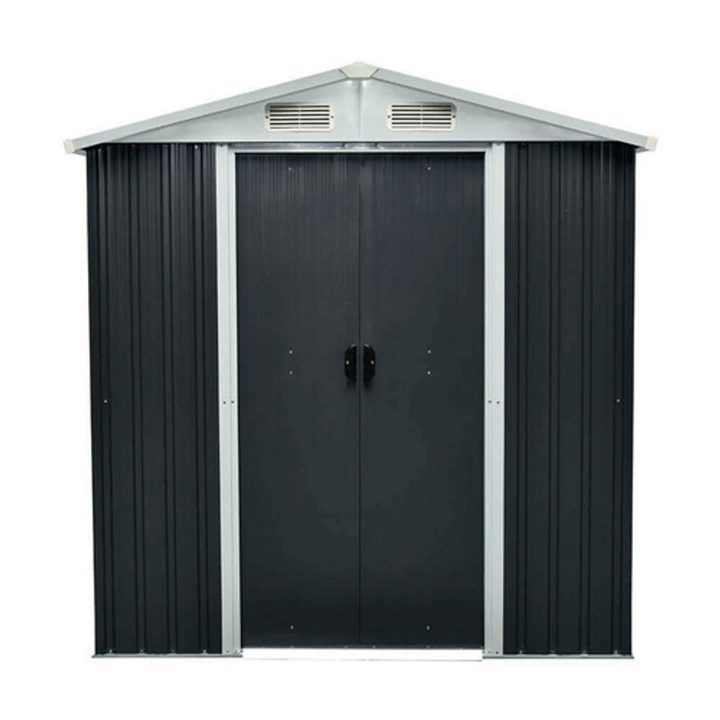 Home Deluxe Geräteschuppen BOHIO aus Metall in Anthrazit, B/T/H: 279 x 204 x 190 cm - Bild 4