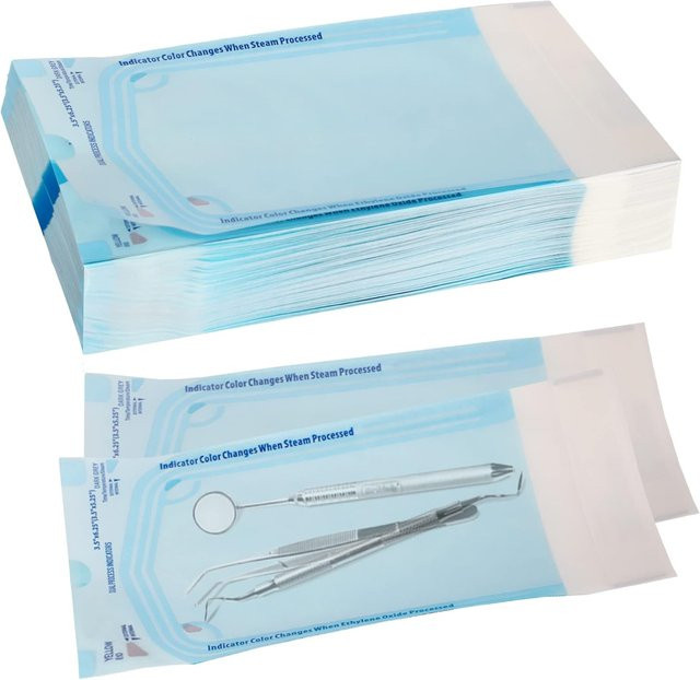 MAMBA Einweg-Sterilisationsbeutel selbstklebend transparent für Tattoo-Zubehör in 5 Größen - Bild 1