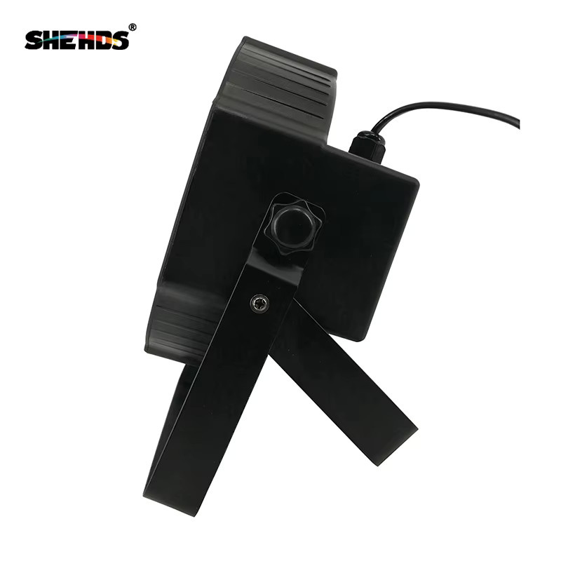 8er Set SHEHDS Flache LED Par Bühnenlicht mit DMX Controller, RGBW/RGBWA UV, Schwarz - Bild 2