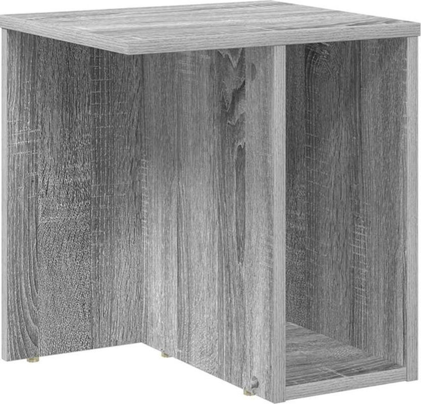 Modern minimalistischer Beistelltisch vidaXL aus Holzwerkstoff in Grau, B/T/H: 37 x 32 x 40 cm - Bild 1
