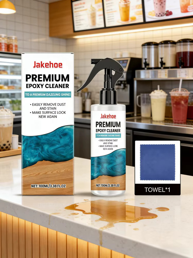 Jakehoe Premium Epoxid-Reinigungsspray und Hochglanz-Politur-Set mit Tuch, Multicolour, 100ml - Bild 7