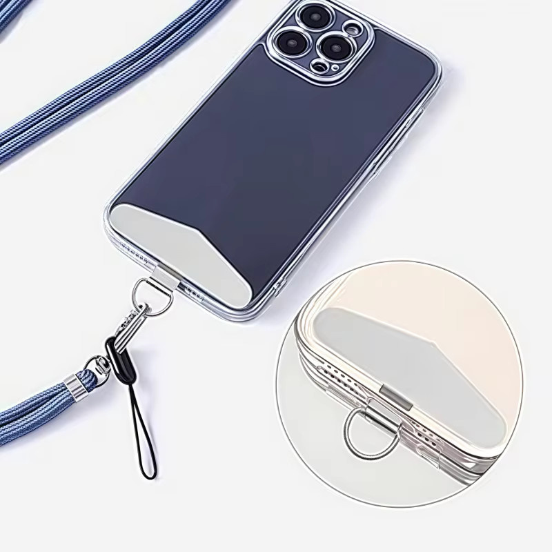 Universal Metall Telefon Lanyard Dichtung Patch Set für Handy Sling Seil und Kartenclip, Ultra Dünn - Bild 4