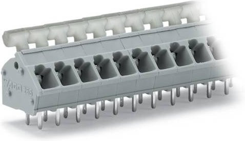 WAGO 256-412/334-000 Leiterplattenklemme, Grau, 60 Stück - Bild 1