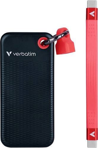 Verbatim Pocket Externe SSD 2 TB USB-C Schwarz Rot - Bild 2