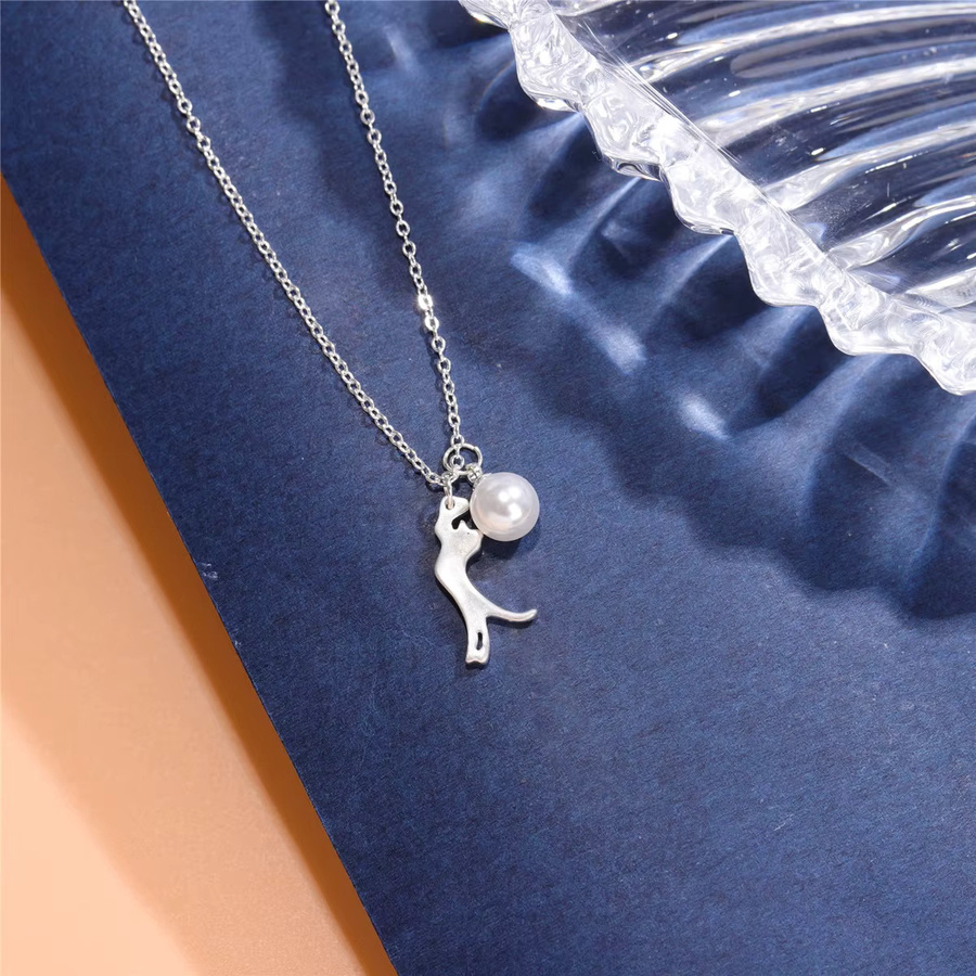 GaGa-Duck Choker-Halskette 925 Silber, Perle - Bild 2