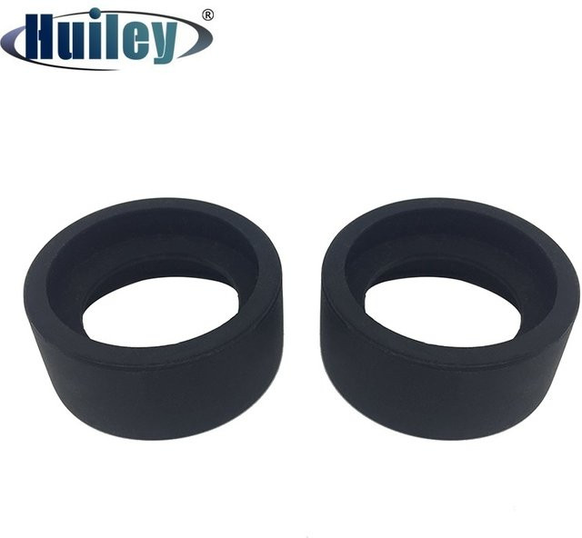 HUILEY Augenmuscheln aus Gummi in Schwarz, 2 Stück, Innendurchmesser 36 mm für Okularlinsen von 34–37 mm für Mikroskope oder Teleskope - Bild 1