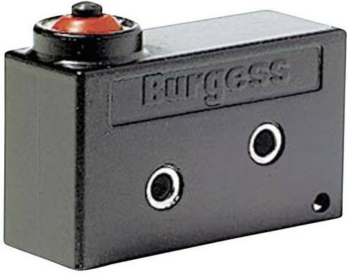 Burgess Mikroschalter V9NLR1H, Farbe Schwarz, 250 V/AC, 10A, IP67 tastend - Bild 1