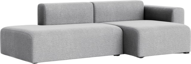 HAY Mags 2,5-Sitzer Sofa Kombination mit niedriger Armlehne rechts in Grau - Bild 1