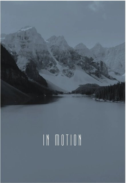 Komar Wandbild Word Lake in Steel Grey, Poster auf Fotopapier, Breite: 50 cm, Höhe: 70 cm - Bild 1
