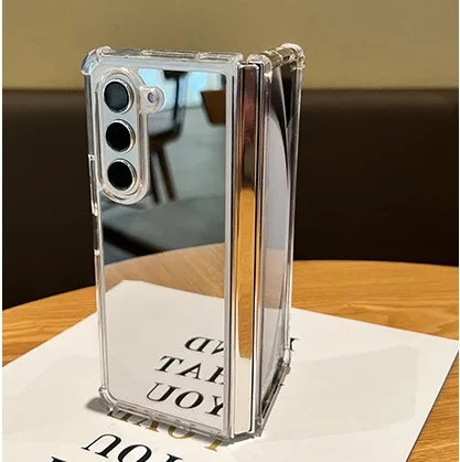 NUCWIN Spiegel-Make-up Acryl Schutzhülle für Samsung Galaxy Z Fold 7 6 5 4 3 Transparent - Bild 1