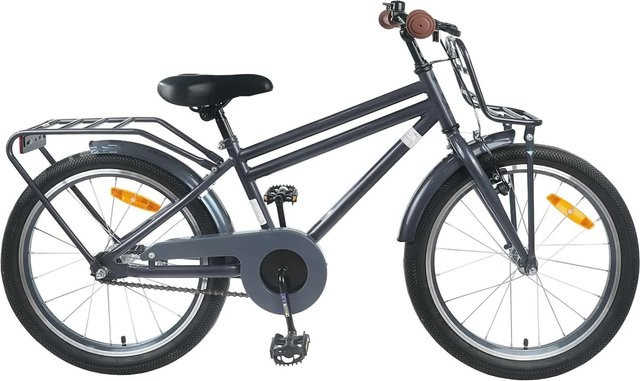 vidaXL Kinderfahrrad, 22 Zoll, Dunkelgrau, für 7-12 Jahre Alt - Bild 1