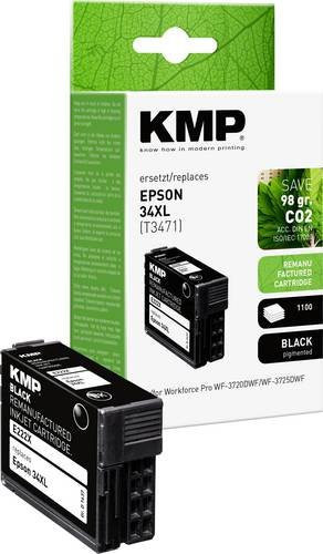 KMP Druckerpatrone Schwarz kompatibel mit Brother 34XL und T3471 für Inkjet-Drucker - Bild 1