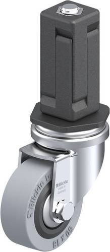 Blickle Lenkrolle LRA-VPA 50G-FA-EV04 in Schwarz-Grau mit 50 mm Rad-Durchmesser und 40 kg Tragfähigkeit - Bild 1