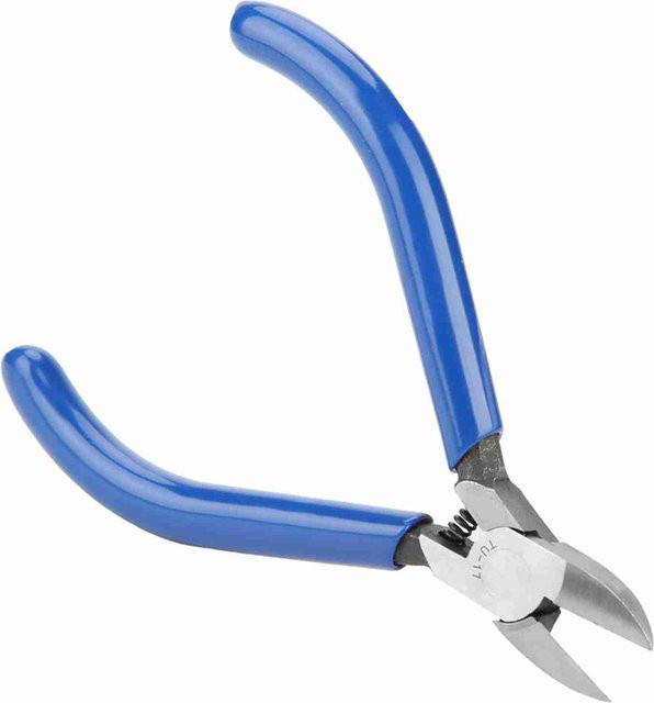 Fishine Elektronische Seitenschneider Zange TU17 aus Chrom-Vanadium-Stahl in Blau, 5 Zoll - Bild 1