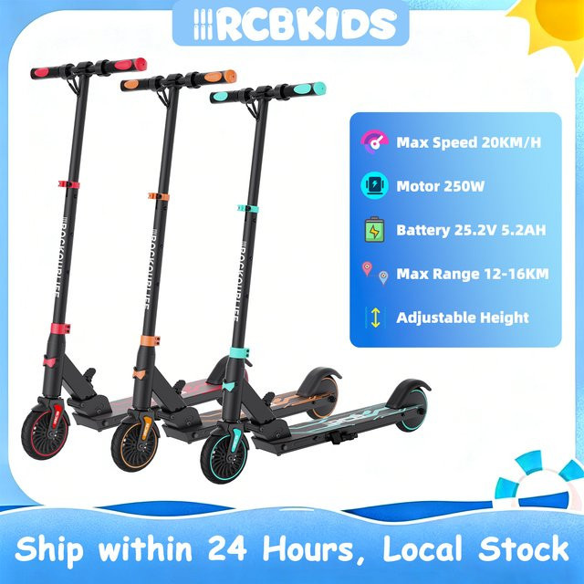 RCB KIDS Elektrischer Klappbarer Roller, ab 8 Jahre - Bild 1