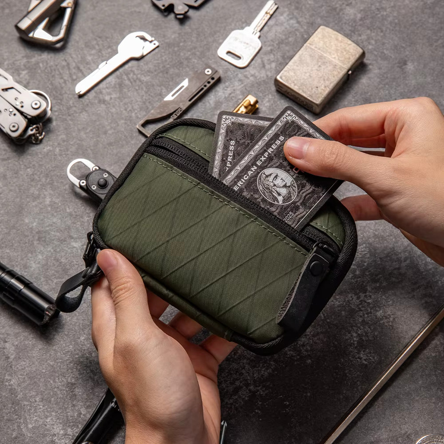 Wasserdichte EDC-Tasche als kleiner Organizer und Werkzeugtasche in Grün - Bild 2