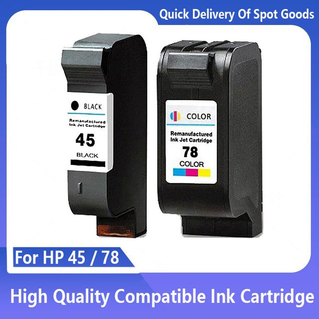 Kompatible Tintenpatrone für HP 45 und HP 78 Drucker in Schwarz - Bild 1