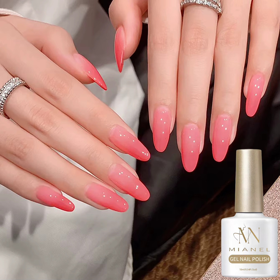 MIANEL Guava Blush Nude Gel Nagellack, 10 ml, Rosa, Glänzend - Bild 2