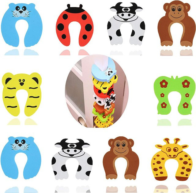 TFAAI 8er Set C-förmiger Fingerklemmschutz aus EVA-Schaum für Babys, Türstopper in Mehrfarbig - Bild 1