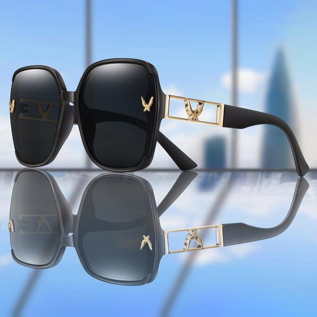 TAMWY Sonnenbrille, square, Vollrand, Unisex, black - Bild 1