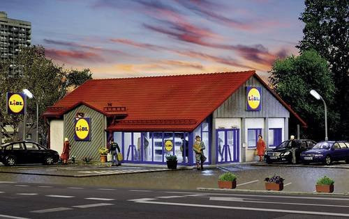 Vollmer 43662 H0 Supermarkt Lidl Modellbau-Miniatur - Bild 1
