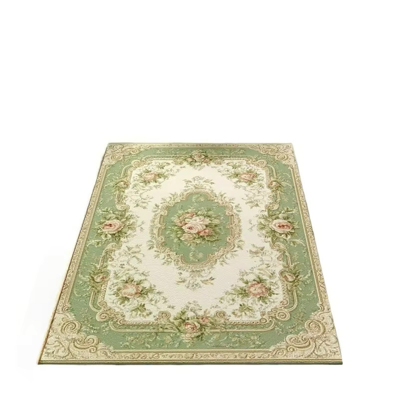 RAKKS Kristall-Fleece Teppich mit floralem Design in klassischem amerikanischem Stil aus Polyester - Bild 2