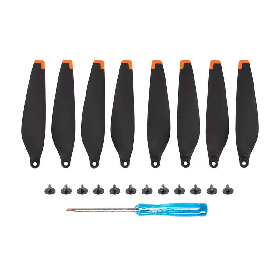 DJI Mini 3 Pro Propeller Set 8 Stück, geräuscharm und leicht, Farbe: Schwarz und Silber - Bild 2