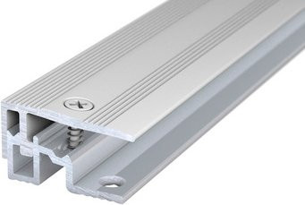 CARL PRINZ Abschlussprofil PS 400 aus Aluminium in Silber, B: 28 mm, H: 15 mm, versenkt gelocht - Bild 1