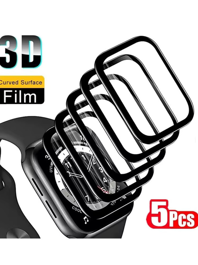 VORTNGLE 3D Vollschutz Displayschutzfolie für Apple Watch Series Ultra 1 2 3 sowie Series 9 8 7 6 5 4 in 38mm bis 49mm, transparent - Bild 7