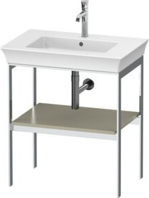 Duravit Waschtisch-Konsole White Tulip in White, bodenstehend, Metall, B: 68,4 cm, T: 45 cm - Bild 1