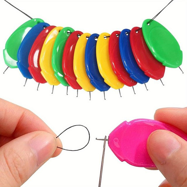 10-teiliges Set Nähfaden-Einfädler aus Kunststoff für Hand- und Maschinennähen sowie DIY-Handwerk und Schmuckherstellung - Bild 1